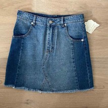 Altar&#39;d State Denim Frayed Hem Mini Skirt XS - £16.12 GBP