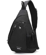 Crossbody Backpack Shoulder Sling Travel Sport Book-bag Zippered Pocket ... - £29.82 GBP