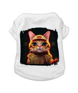 Fireman Design Dog T-Shirt - Cat Design Dog Shirt - Cute Print Dog Cloth... - £15.77 GBP