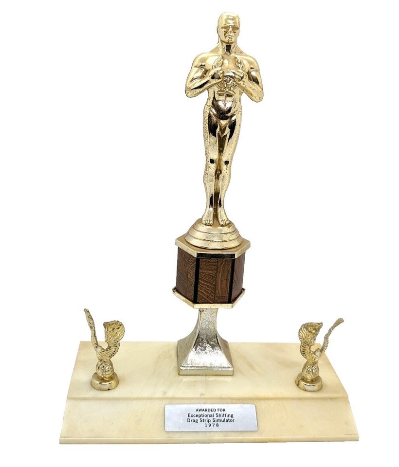 Exceptional Shifting Drag Strip Simulator 1978 Trophy - $19.80