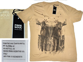 T-shirt da uomo FREESOUL taglia L UP TO - 80% FS04 T1P - £5.44 GBP