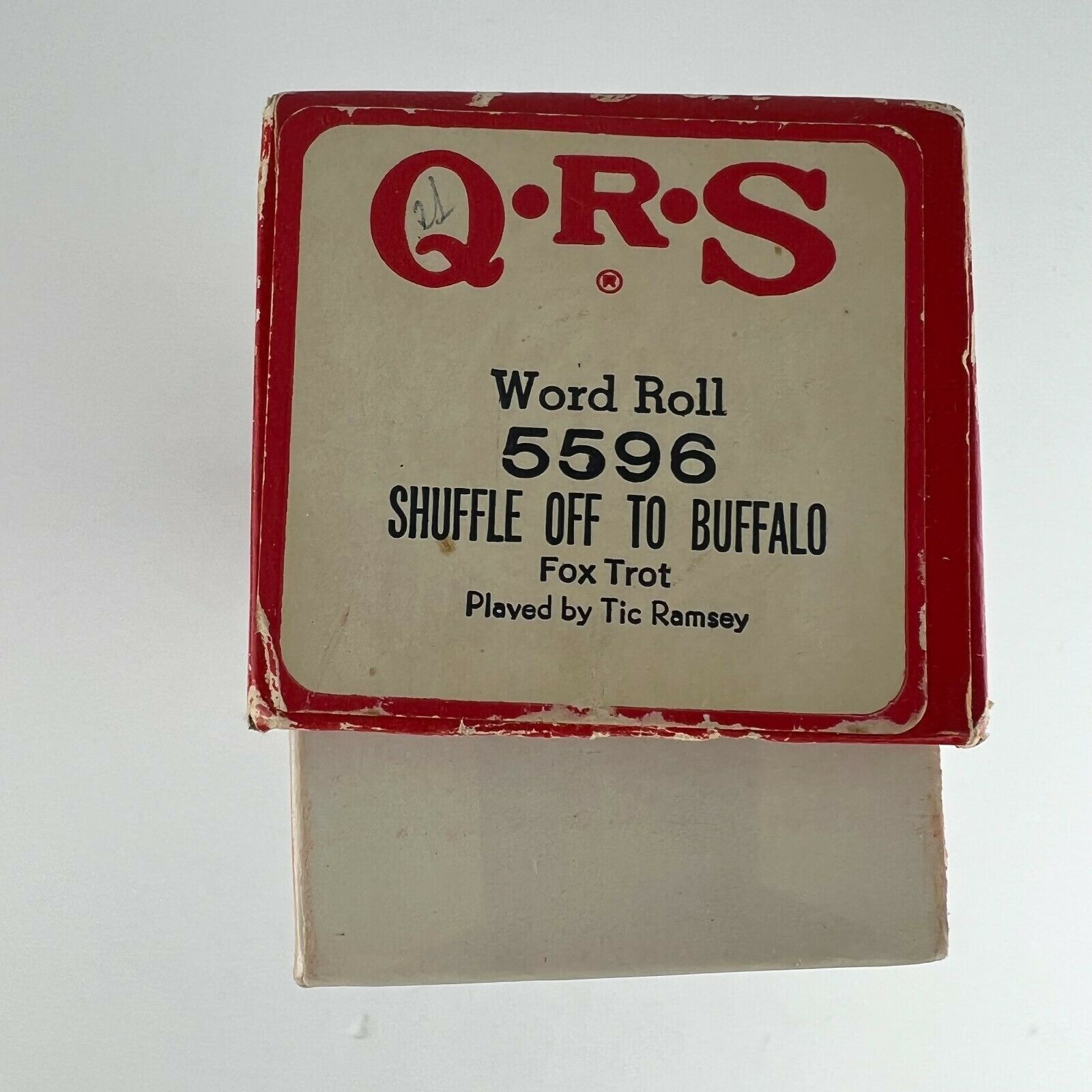 Vintage QRS Music Company Piano Roll 5596 Shuffle Off To Buffalo Fox Trot Played - £15.79 GBP