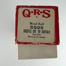 Vintage QRS Music Company Piano Roll 5596 Shuffle Off To Buffalo Fox Trot Played - £15.49 GBP