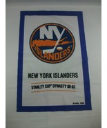 New York Islanders Stanley Cup Dynasty 80-83 Thin Fabric Banner 1999 Lab... - $7.61