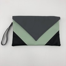 Luda Melnick Brown Faux Leather Wristlet Bag Purse Clutch Wallet Pocketb... - $303.27 MXN