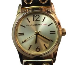 Vintage IAAC MIZRAHI LIVE IMZ568 Gold Quartz Women&#39;s Wristwatch - $277.05 MXN