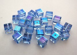 3 4mm Swarovski 5601 Crystal Beads:Lt Sapphire ABB(Please read item description) - £1.11 GBP