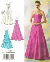 Misses Jessica McClintock Strapless Evening Gowns Dress Bolero Sew Pattern 4-12 - £7.86 GBP