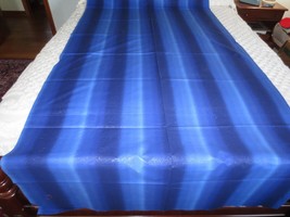 3669. Blue Stripe w/Gold Glitter Craft, Quilting Cotton Fabric - 44&quot; X 2-3/8 Yds - £11.79 GBP