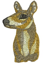 Small Head of Doe Including Cap Sizes Machine Embroidery Design - $4.45