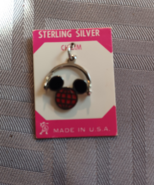 Vintage Walt Disney Sterling Silver Enamel EPCOT Mickey Mouse Ears Spinn... - $25.79 CAD