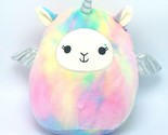 Squishmallows Tie Dye Lucy-May The Rainbow Llamacorn 2019 8&quot; - £12.75 GBP