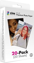 Zink 2&quot;x3&quot; Premium Instant Photo Paper (20 Pack) - £21.72 GBP