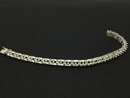 925 Sterling Semi Mount Silver Bracelet Stone Size 4 mm Round semi mount - $51.95