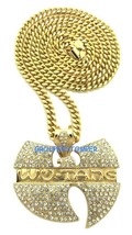 WU-TANG New Crystal Rhinestone Hip Hop Pendant Necklace - £30.34 GBP+