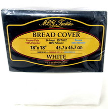 Bread Cloth Counted Cross Stitch White MCG Textiles Crafts 18&quot; Square 14... - $22.76