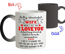 Magic Mug Love Gift for Wife To My Wonderful Wife I Love You Coffee Mug ... - $26.74