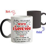 Magic Mug Love Gift for Wife To My Wonderful Wife I Love You Coffee Mug ... - $37.09 CAD