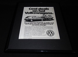 1987 Volkswagen VW Golf Framed 11x14 ORIGINAL Vintage Advertisement - £27.17 GBP