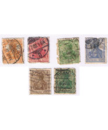 Stamps Germany Deutsches Reich Germania 1905 6 Values - $6.86