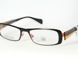 FACE A FACE GLOSS 4 9144 Noir/Orange Lunettes 52-18-140mm France - $237.56
