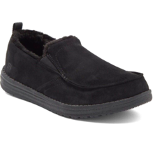 Skechers Black Melson Willmore Foux Shearling Chukka Men&#39;s Shoes Size US 12 - £53.54 GBP