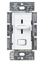 Lutron SCL-153PH-WH Skylark White 120V 1-Pole 3-Way LED Slide Light Dimmer - $32.73