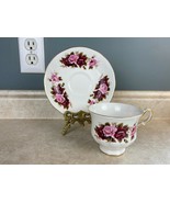 Queen Anne A57I England Bone China Rose Beauty Tea Cup And Saucer Set   - $20.20 CAD