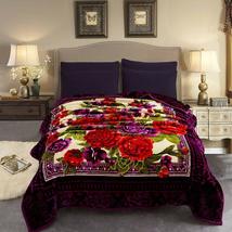 Purple - King Clearance Heavy Mink Blanket Fleece Warm Blanket10lbs - £106.07 GBP