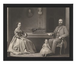 Civil War Confederate General Stonewall Jackson And His Family 8X10 Framed Photo - $19.99