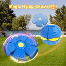 Kids Flat Throw Disc Ball Flying UFO Magic Balls With Led Light - £26.64 GBP