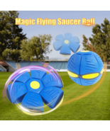 Kids Flat Throw Disc Ball Flying UFO Magic Balls With Led Light - £27.79 GBP