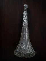 Henry Cooper &amp; Co. Sterling Collar Cut Glass Edwardian Perfume Bottle c1910 - £56.95 GBP