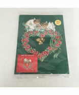 Vintage Lucy Rigg plaid brand iron on transfer Christmas holiday teddy b... - €17,09 EUR