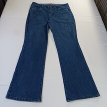 Smith's High Rise Bootcut Women's Size 16 Blue Denim Jeans Measured (34x30) image 11