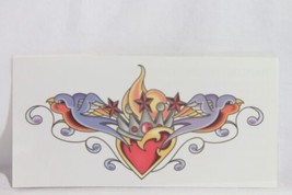 Temporary Tattoos (new) CROWNED HEART WITH SPARROWS/ LOWER BACK - £3.49 GBP