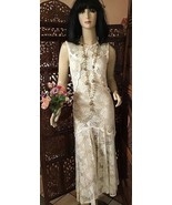 Vintage 1980s Does 1920s Chantilly Lace Dress Cachet by Bari Protas - $79.48