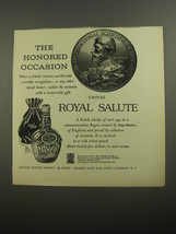 1956 Chivas Royal Salute Scotch Ad - The honored occasion - $18.49