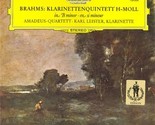 Johannes Brahms: Klarinettenquintett H-Moll Op 115 - $24.99
