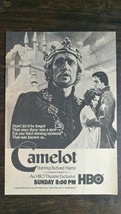 Vintage 1982 Camelot Richard Harris Full Page Original Movie Ad 721 - £5.22 GBP