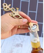 Vintage Solid Brass Metal Nautical Roped Ship Anchor Beer Bottle Cap Han... - €14,48 EUR