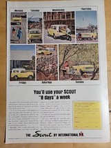 Vintage Ad Scout International Harvester Co.  &#39;Scout 8 Days A Week&#39; 1965 - £6.72 GBP
