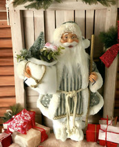 Windy Hill Santa Claus Sleepy Night 20&quot; Free Standing Christmas Embellished - £55.22 GBP