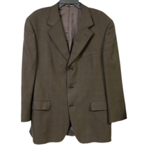 Ermenegildo Zegna Mens Three Button Suit Jacket Multicolor Gray 100% Woo... - $94.99