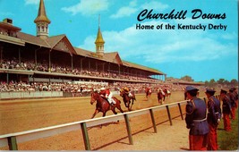 Vtg Postcard ChurchillDowns Derby Day, Louisville, Home of the Kentucky Derby - £4.59 GBP
