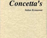 Concetta&#39;s Italian Restaurant Menu St Charles Missouri 1997 - $17.82