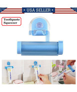 Toothpaste Tube Dispenser Rolling Squeezer Wall Mounted Hook Suction Holder - £15.16 GBP