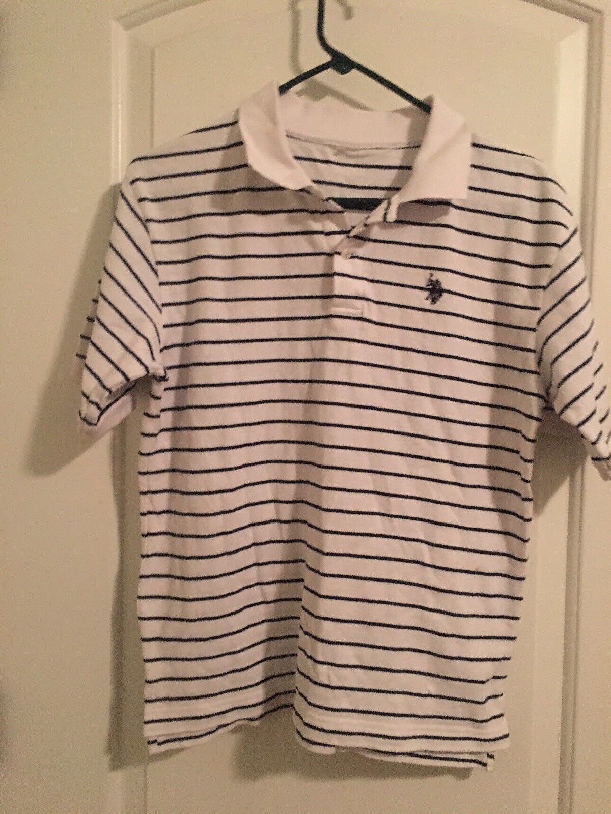 US Polo Assn Boys Size Unknown Striped Short Sleeve  Polo Shirt - £25.01 GBP