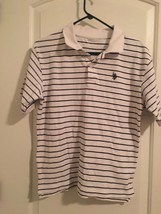 US Polo Assn Boys Size Unknown Striped Short Sleeve  Polo Shirt - $31.30