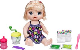 Baby Alive Sweet Spoonfuls Blonde Baby Girl Doll - £79.92 GBP